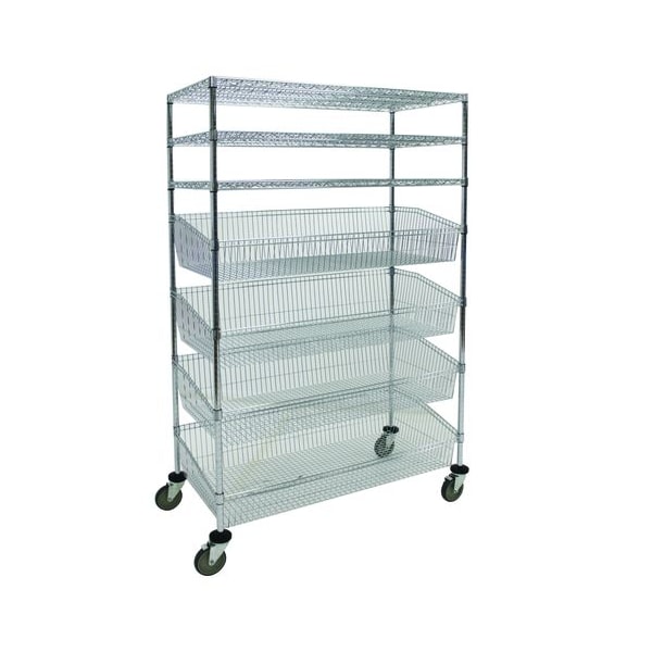 Combo Unit, 4 Basket, 3 Shelf, 18x24x80